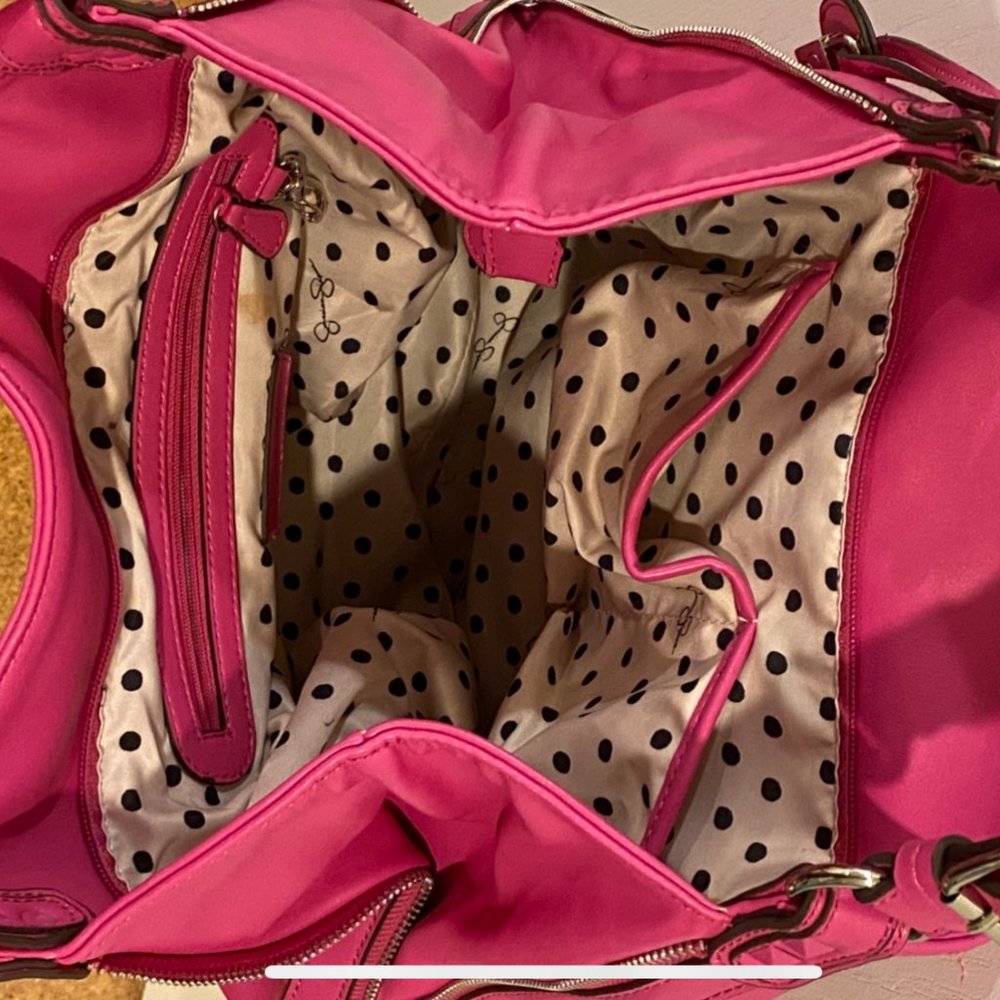 Jessica Simpson Hot Pink Stud Bag - Picture 5 of 5